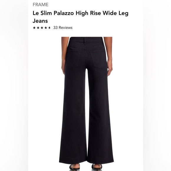 FRAME Le Baggy Palazzo Jeans size 26 - Picture 4 of 9